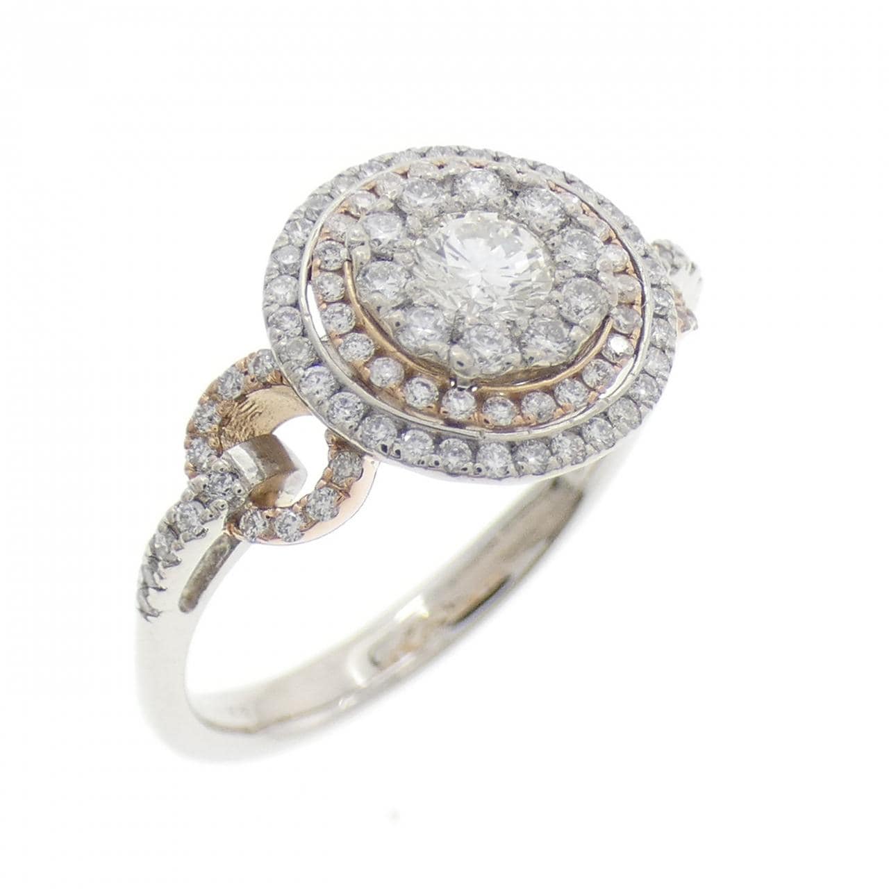 PT900/K18PG ダイヤモンド リング 0.204CT