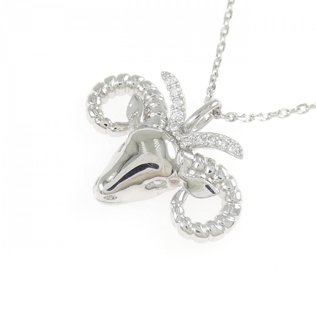 PT900/PT850 ダイヤモンド ネックレス 0.05CT