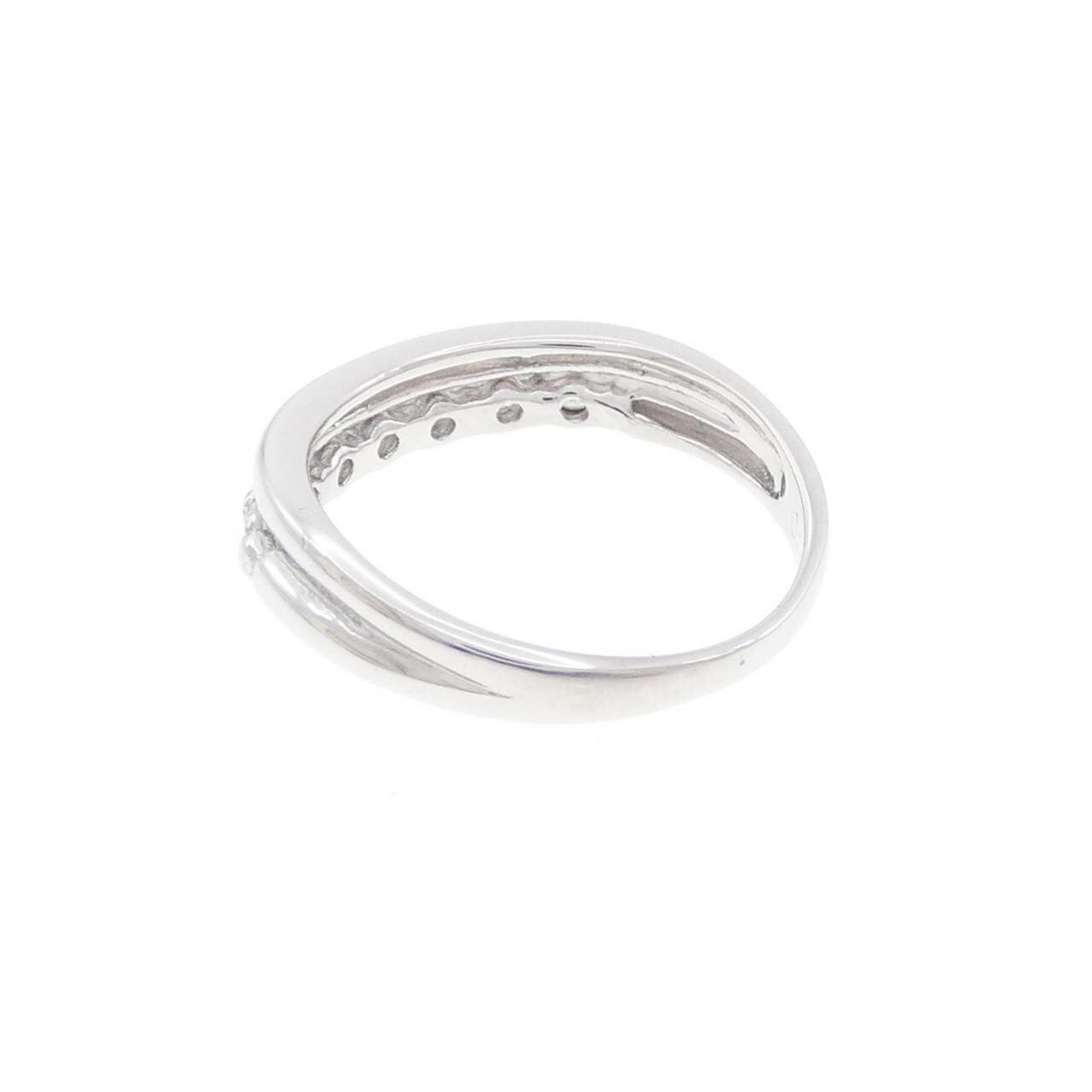 K14WG ダイヤモンド ピンキーリング 0.19CT