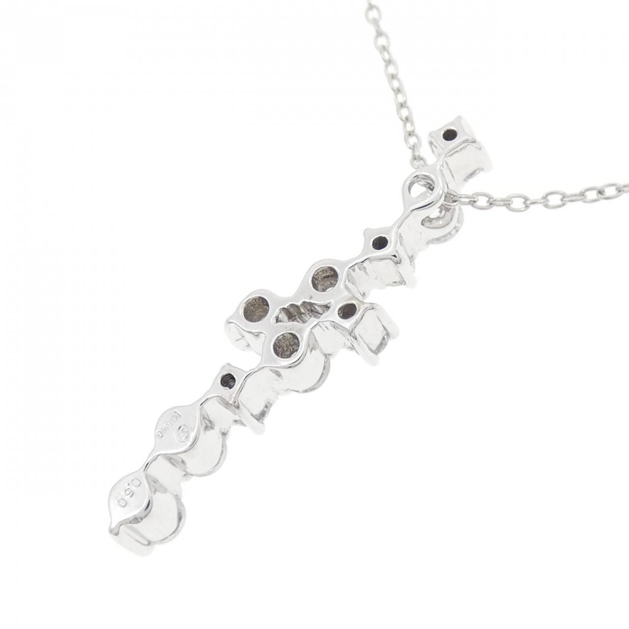 K18WG ダイヤモンド ネックレス 0.50CT