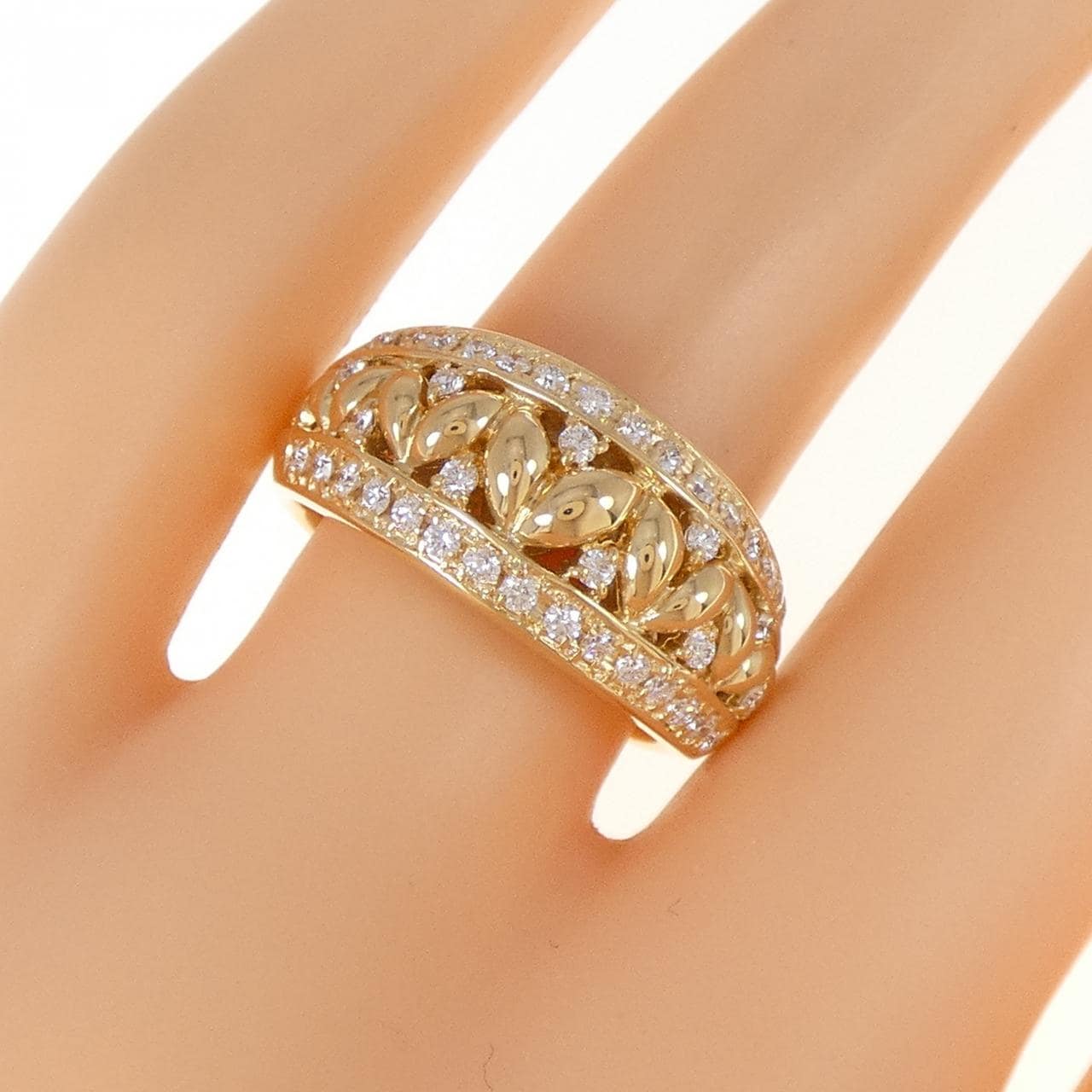 750YG ダイヤモンド リング 0.43CT