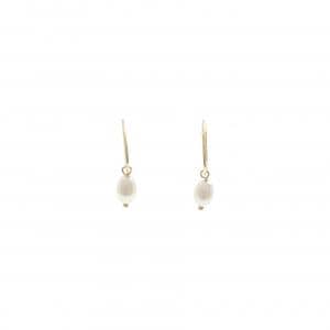 K18YG 淡水パール ピアス