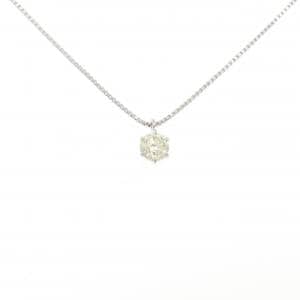 K18WG ソリティア ダイヤモンド ネックレス 1.01CT