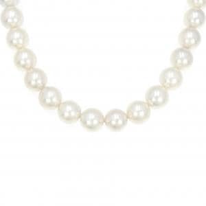 Silver clasp Akoya pearl necklace 8mm