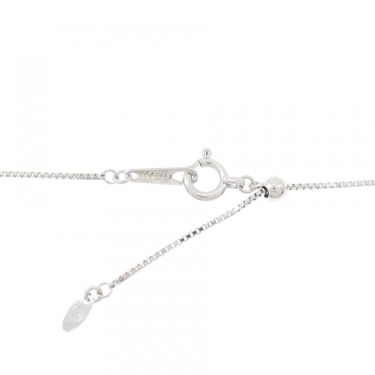 K18WG サファイヤ ネックレス 0.35CT
