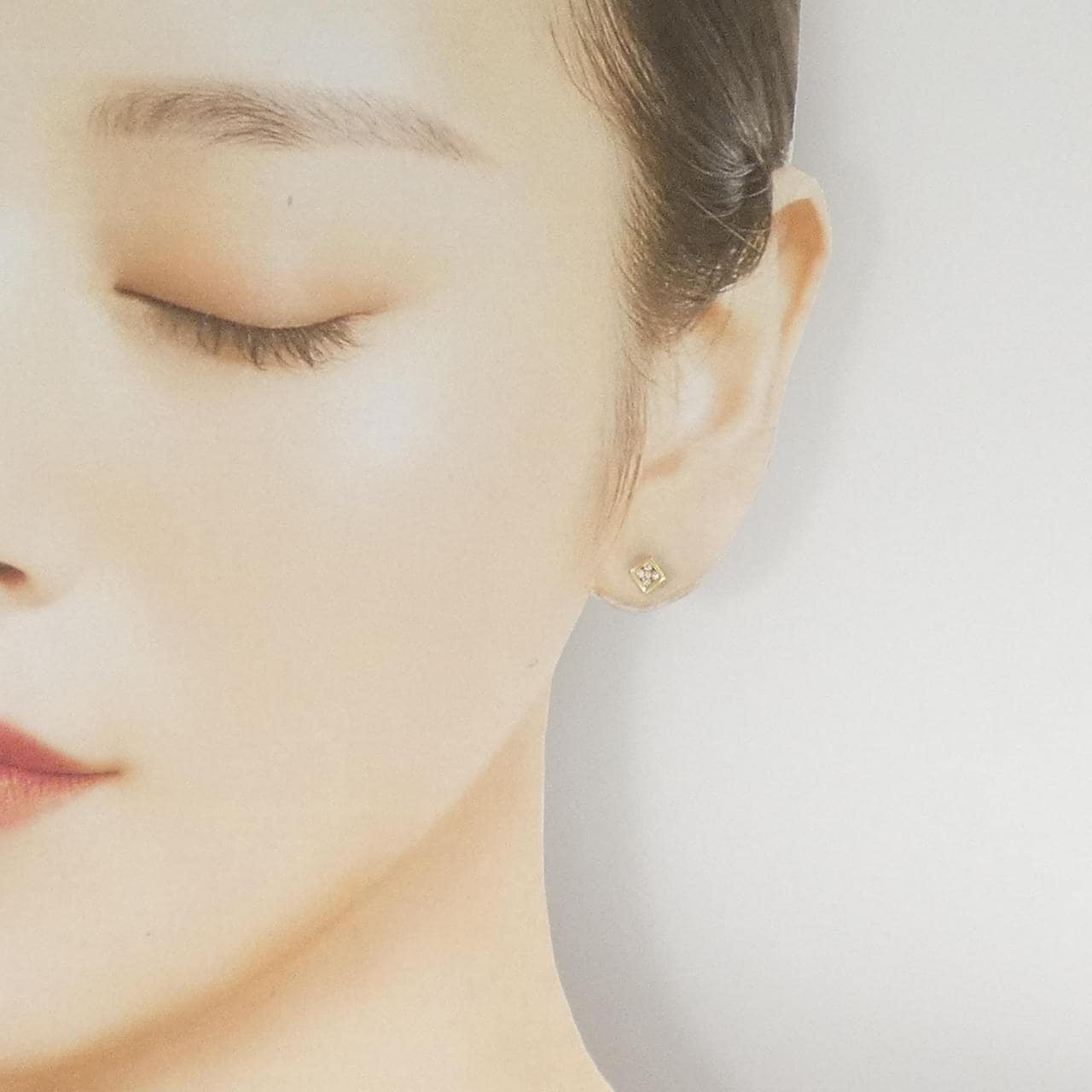 750YG/K18YG ダイヤモンド ピアス