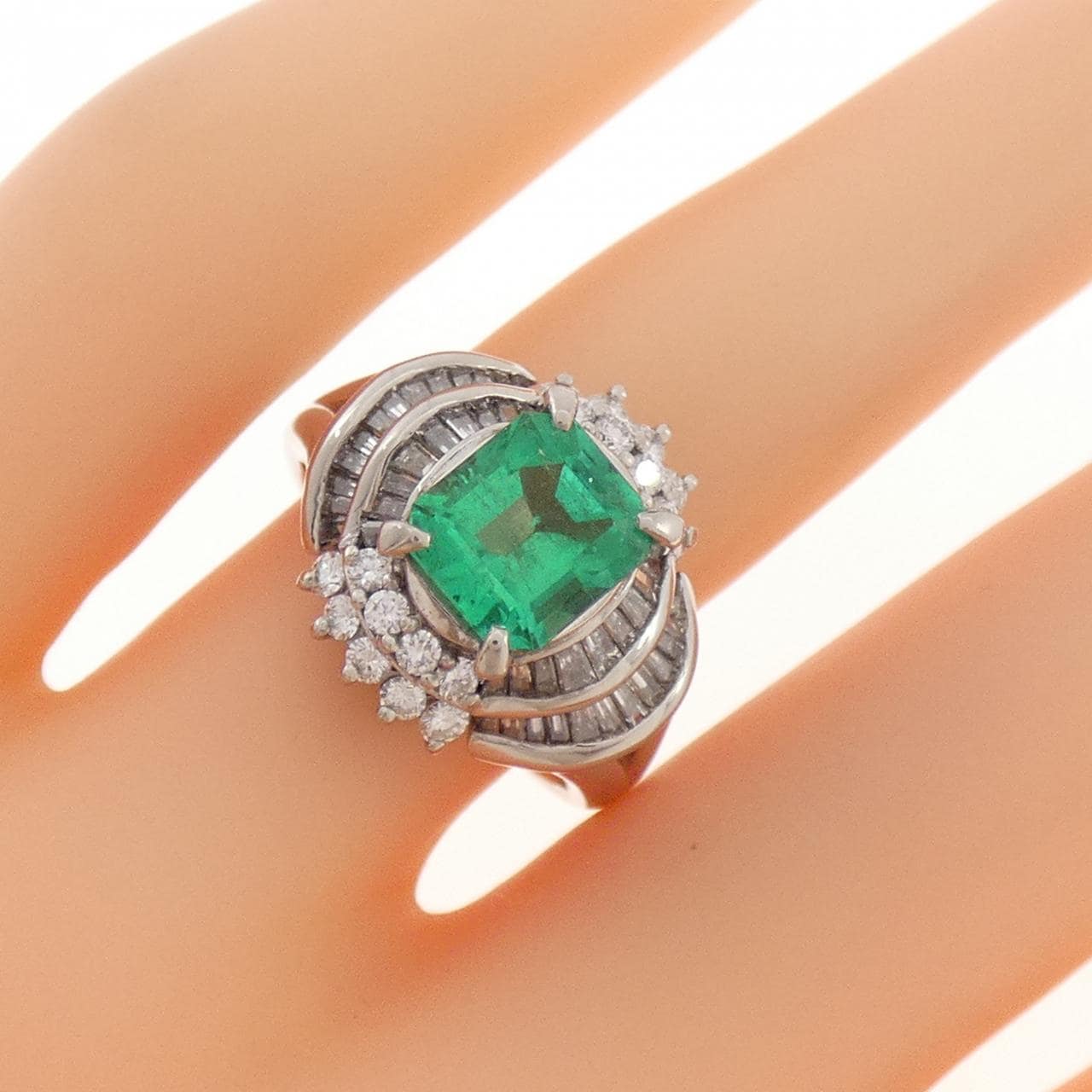 PT850 エメラルド リング 1.31CT コロンビア産