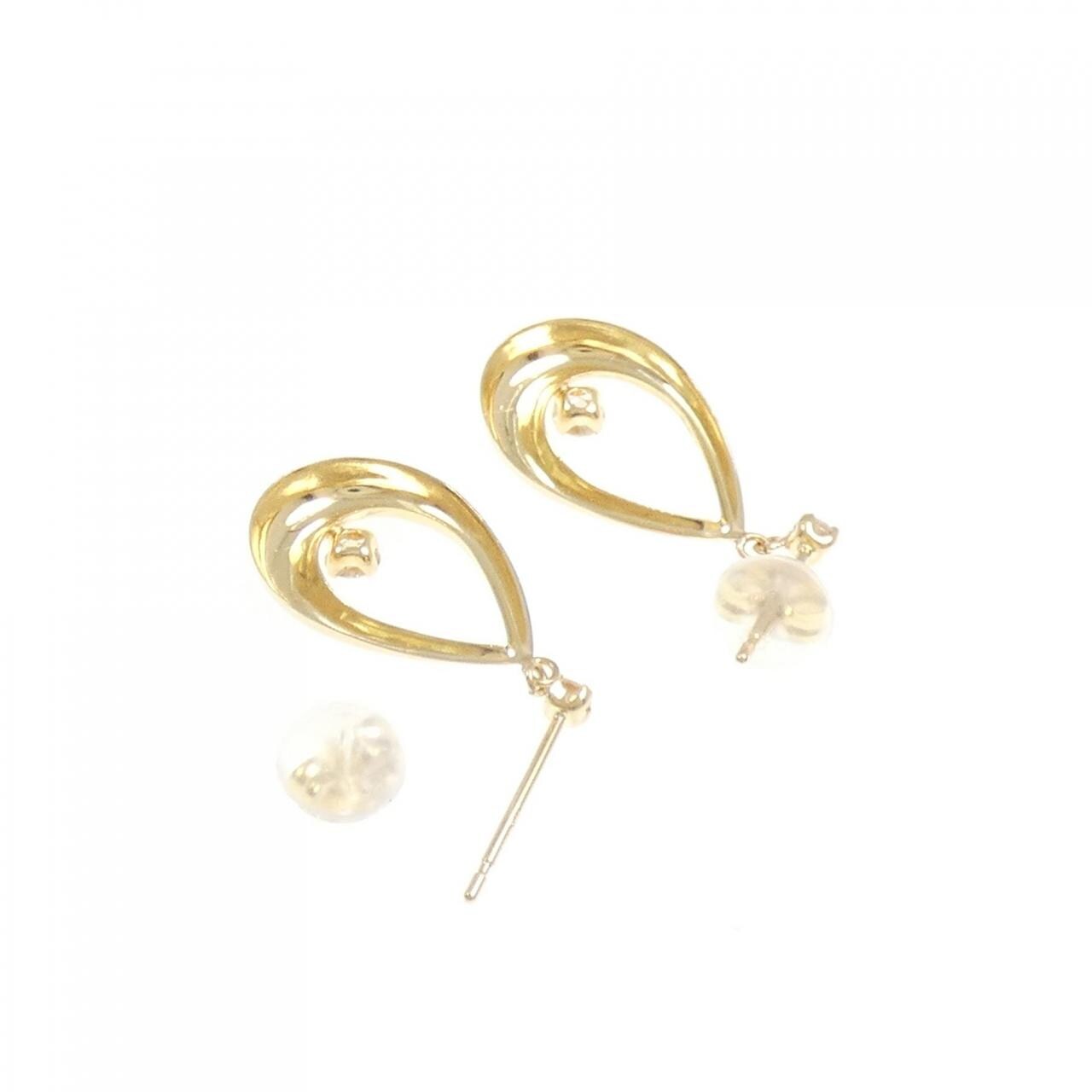 K18YG ダイヤモンド ピアス 0.20CT
