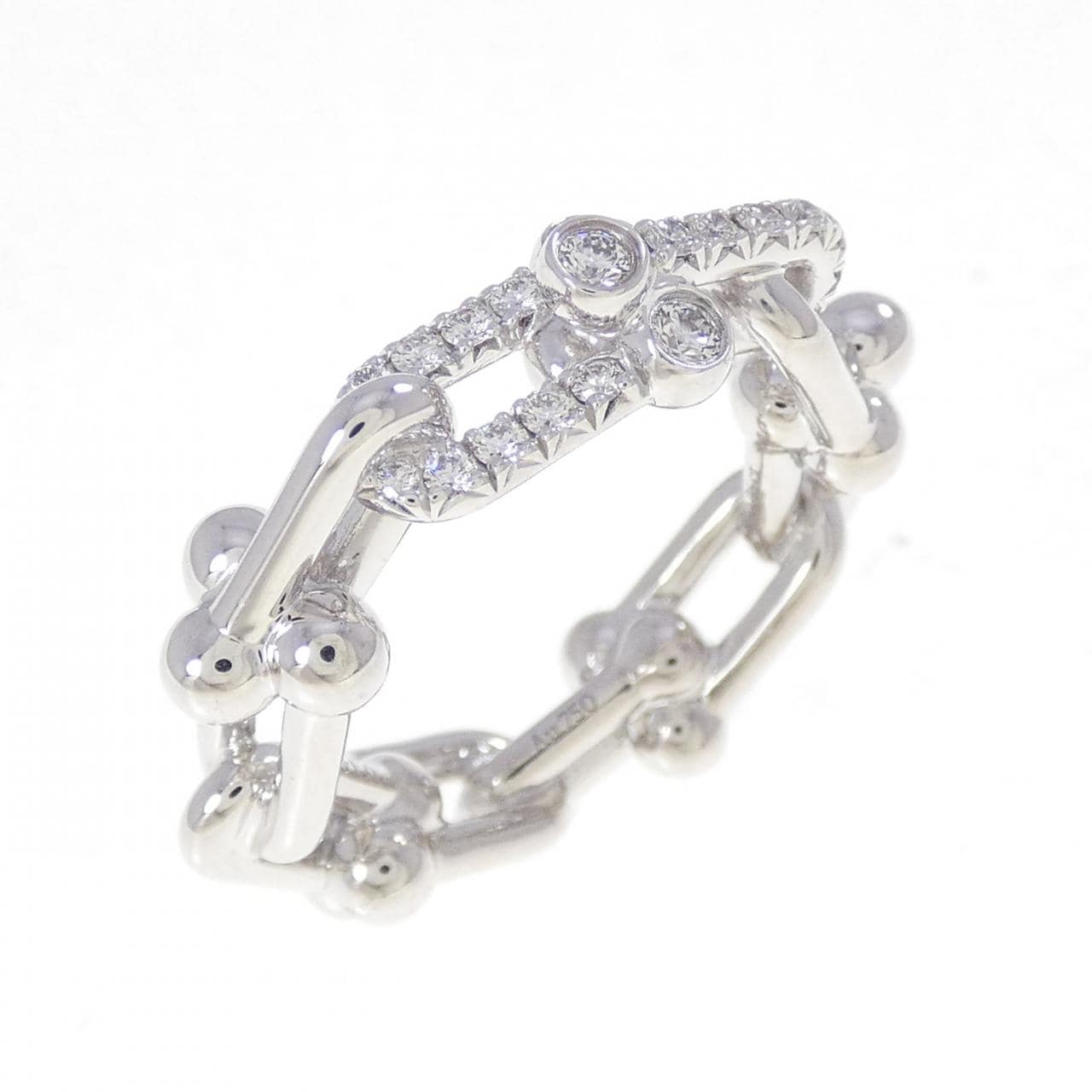 ティファニー ハードウェア スモール リンク リング 0.26CT