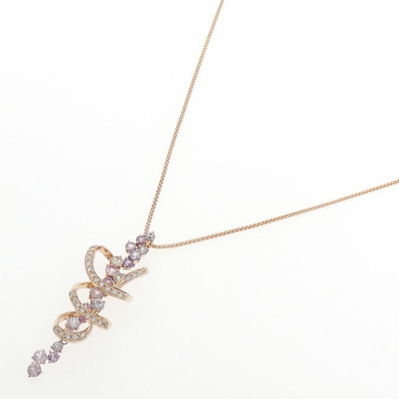 K18PG サファイヤ ネックレス 3.03CT