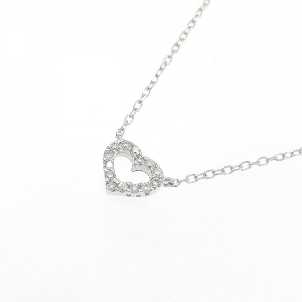 クミキョク ハート ダイヤモンド ネックレス 0.05CT