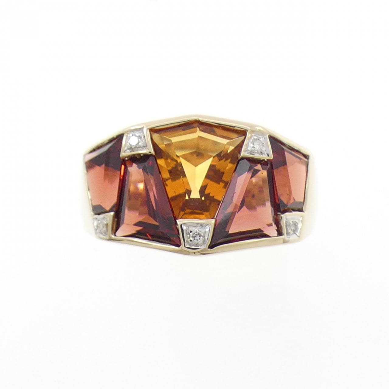 14KYG カラーストーン リング