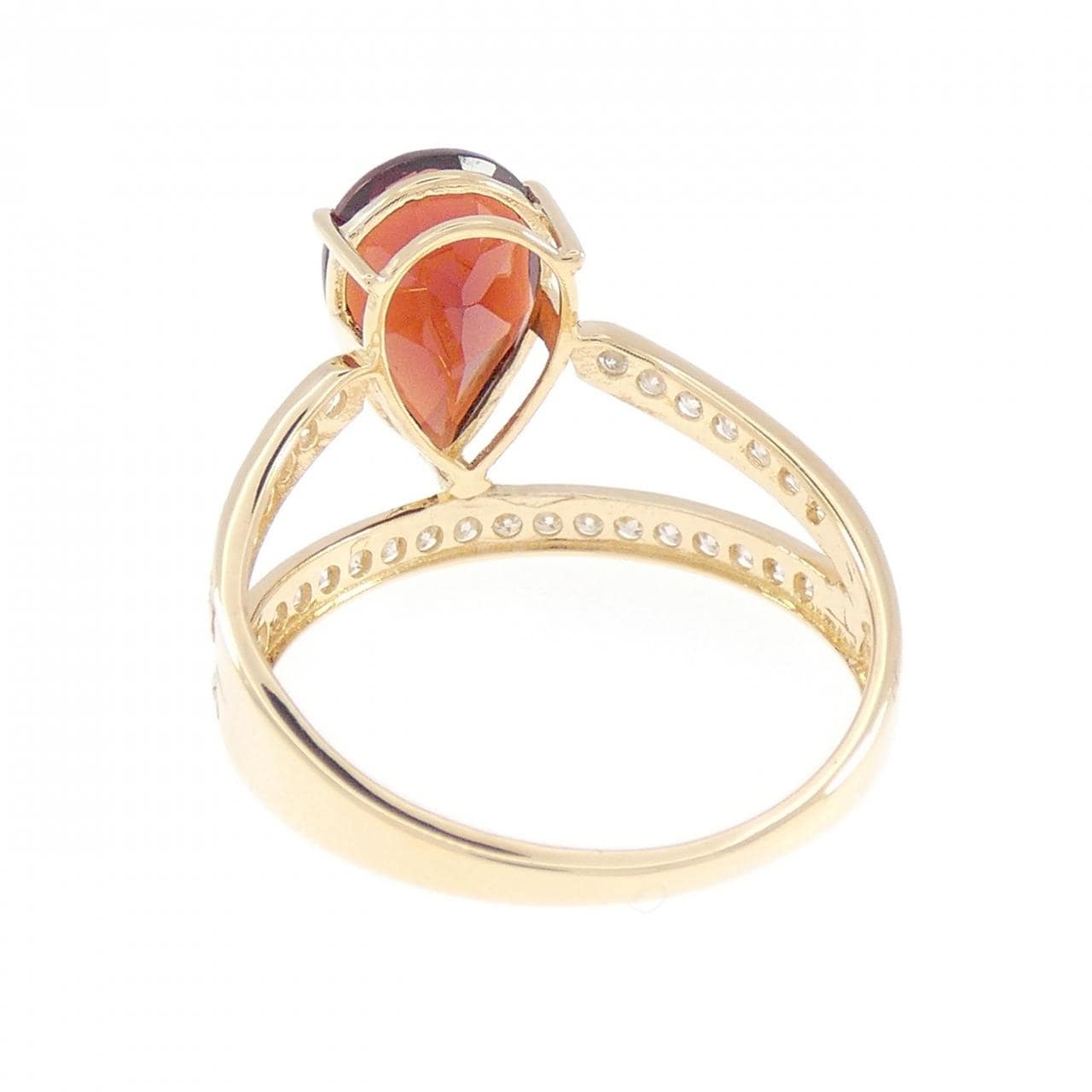 K18YG ガーネット リング 2.00CT