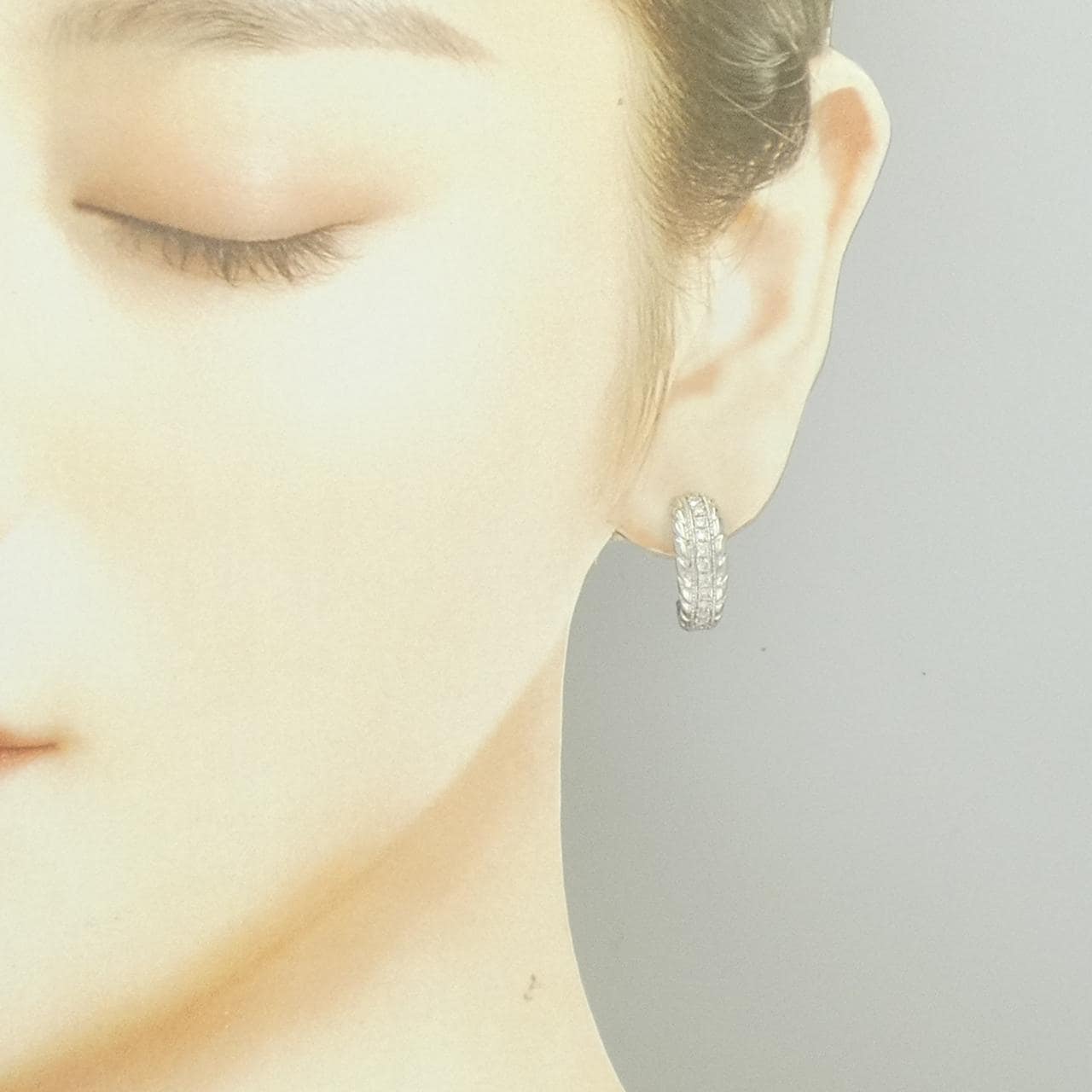 PT900 ダイヤモンド ピアス 0.50CT