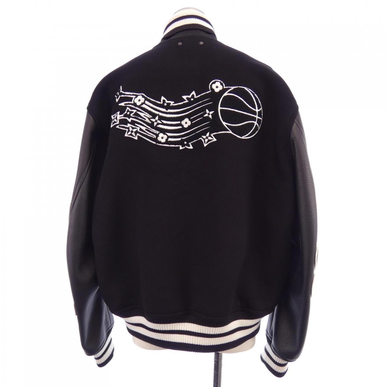 LOUIS VUITTON Vuitton Leather NBA Basketball Jacket HLL02EMJY