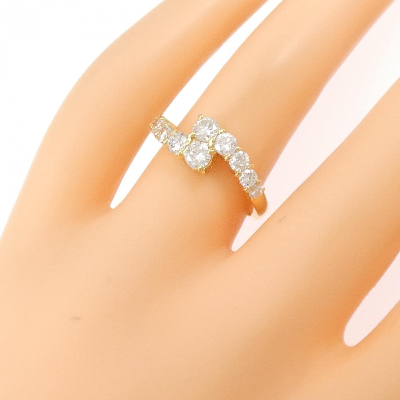 K18YG ダイヤモンド リング 1.01CT