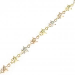 750スリーカラー スター ブレスレット