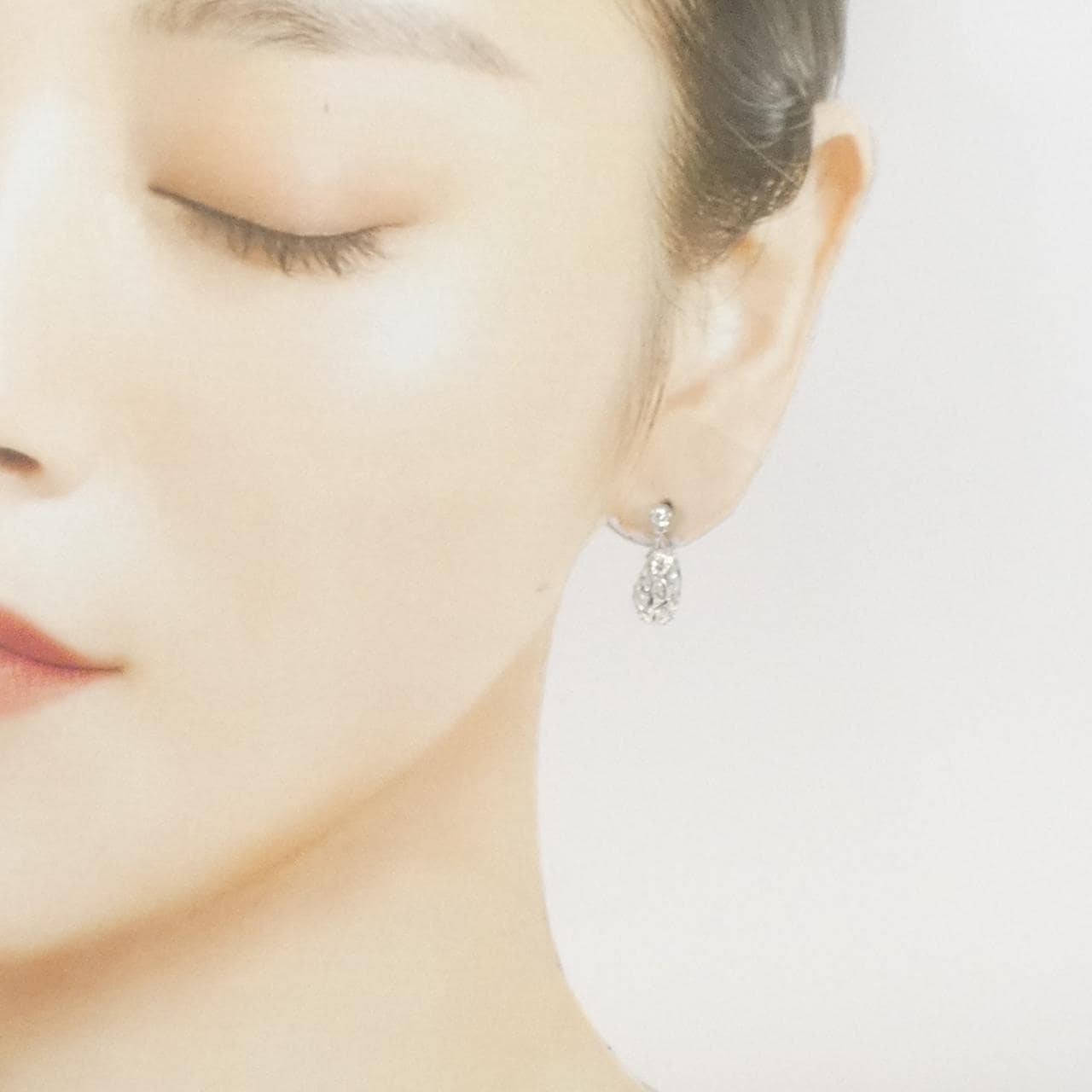 PT900 ダイヤモンド ピアス 0.50CT