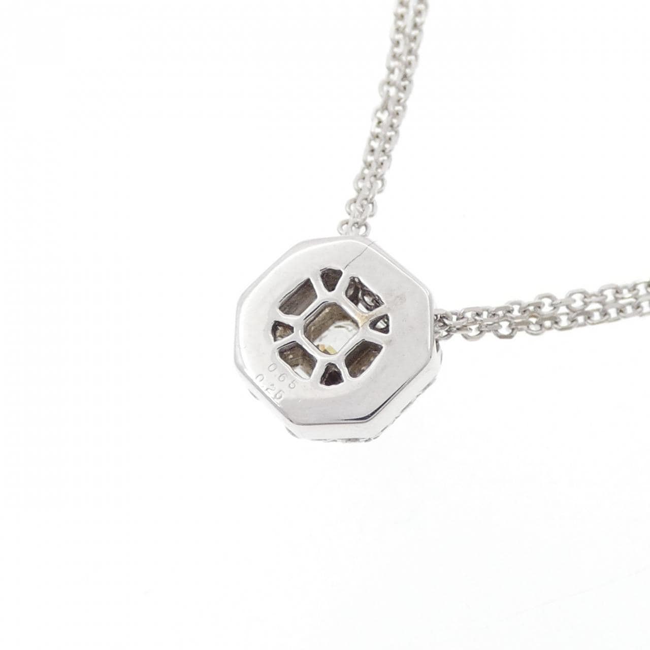 750WG ダイヤモンド ネックレス 0.65CT