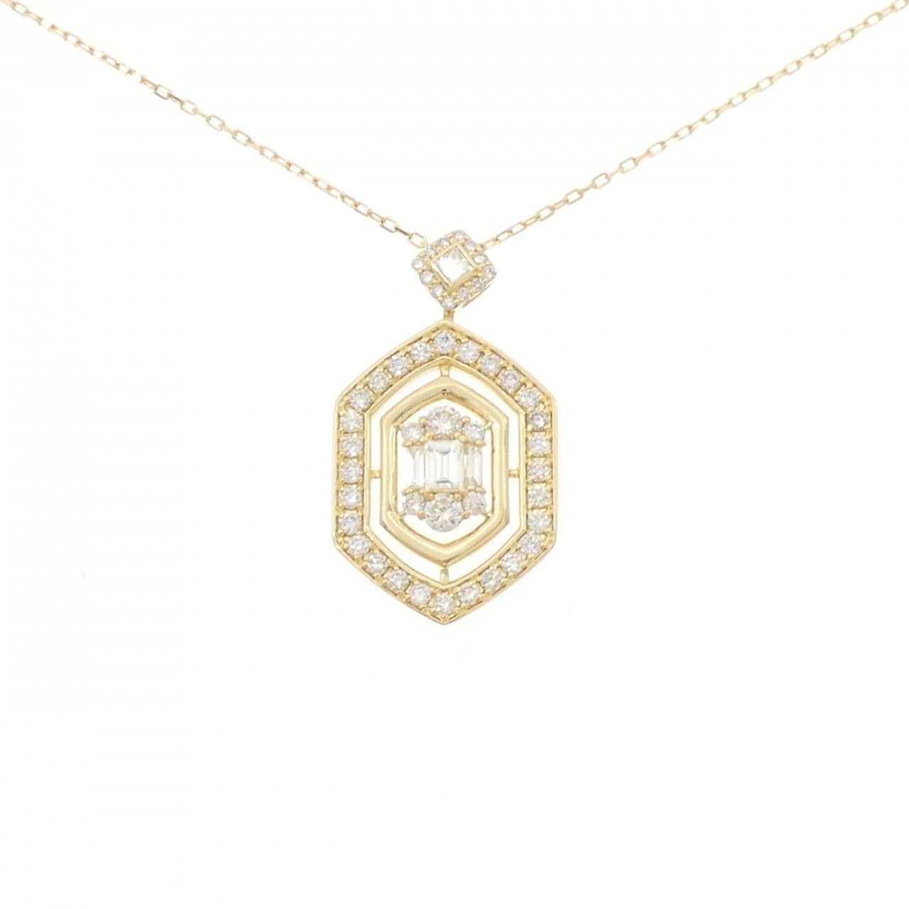 K18YG ダイヤモンド ネックレス 1.00CT