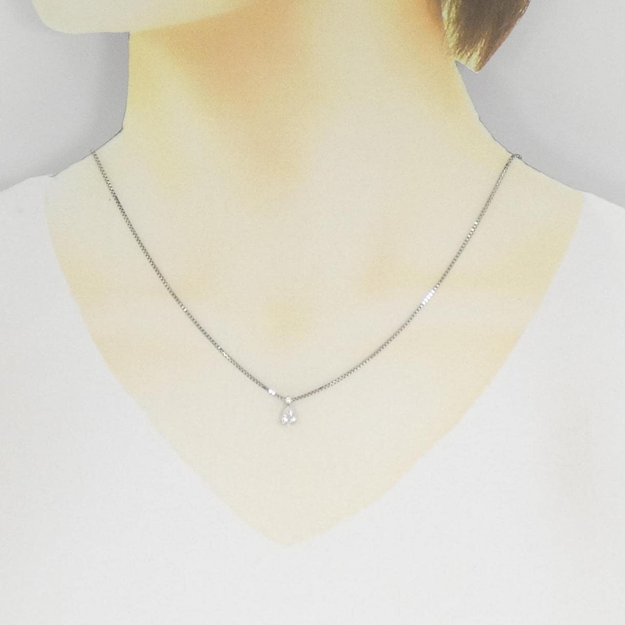 ジーエスティービー ダイヤモンド ネックレス 0.30CT