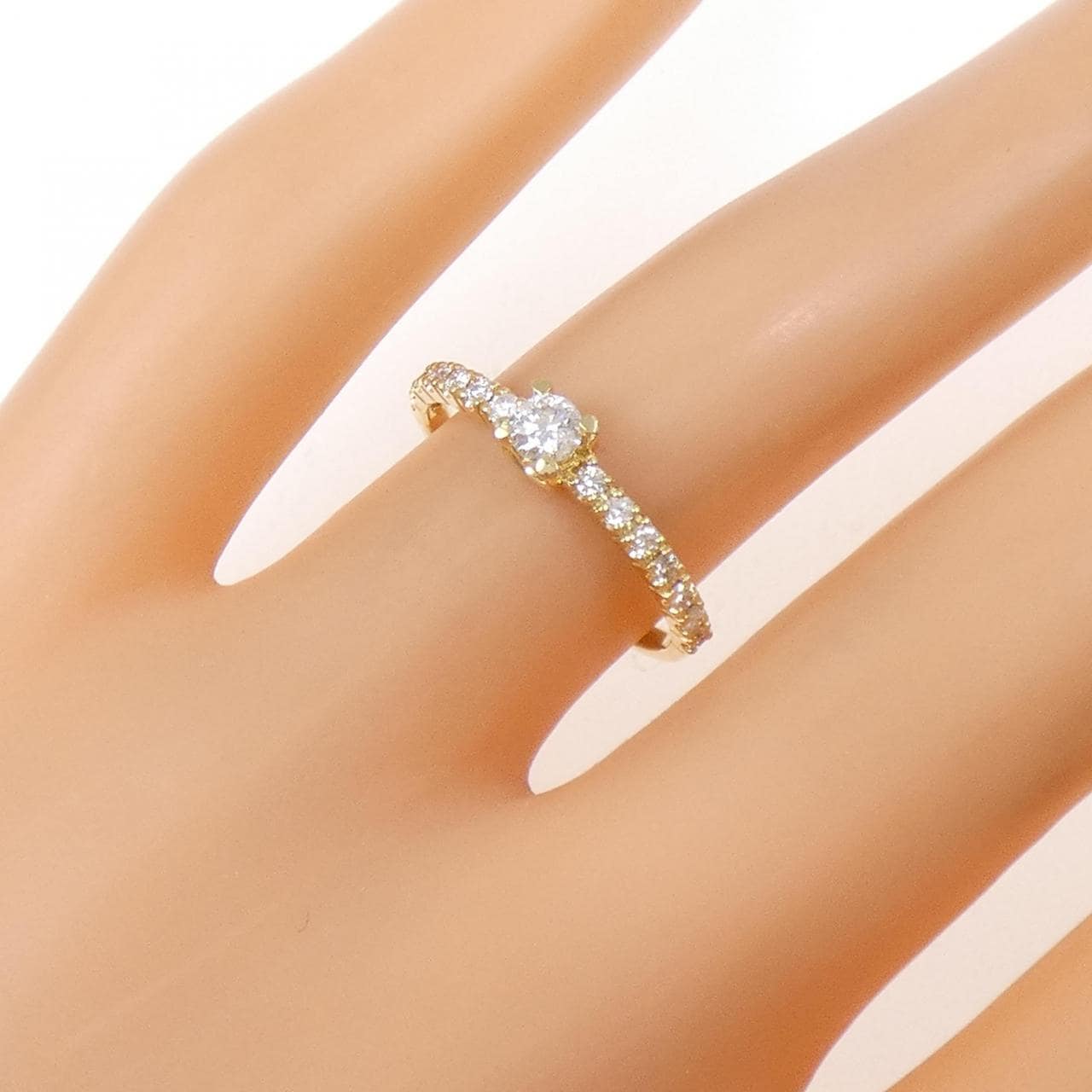 K18YG ダイヤモンド リング 0.30CT