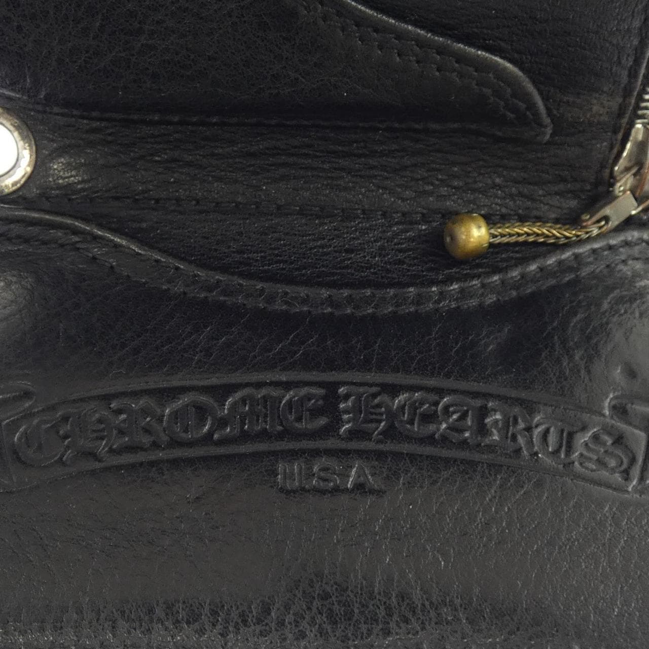クロムハーツ CHROME HEARTS 3FOLD BLK 2246 304 0300 0200 WALLET