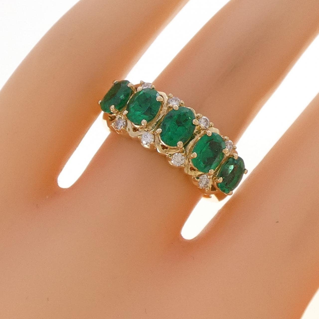 K18YG エメラルド リング 1.60CT