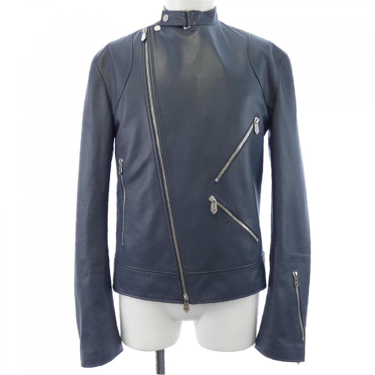 エルメス HERMES OD-0800 レザーライダースジャケット