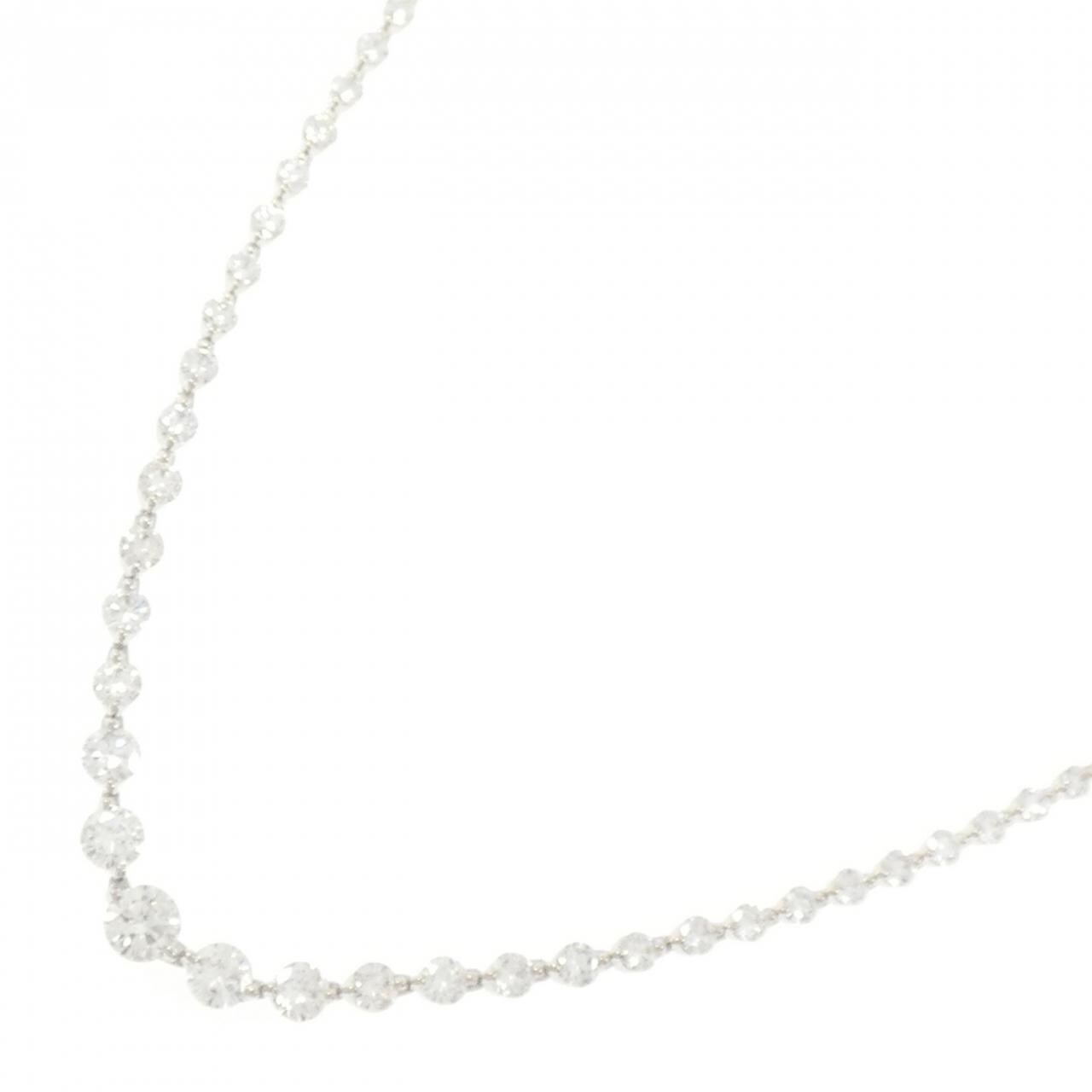 PT900 ダイヤモンド ネックレス 7.00CT