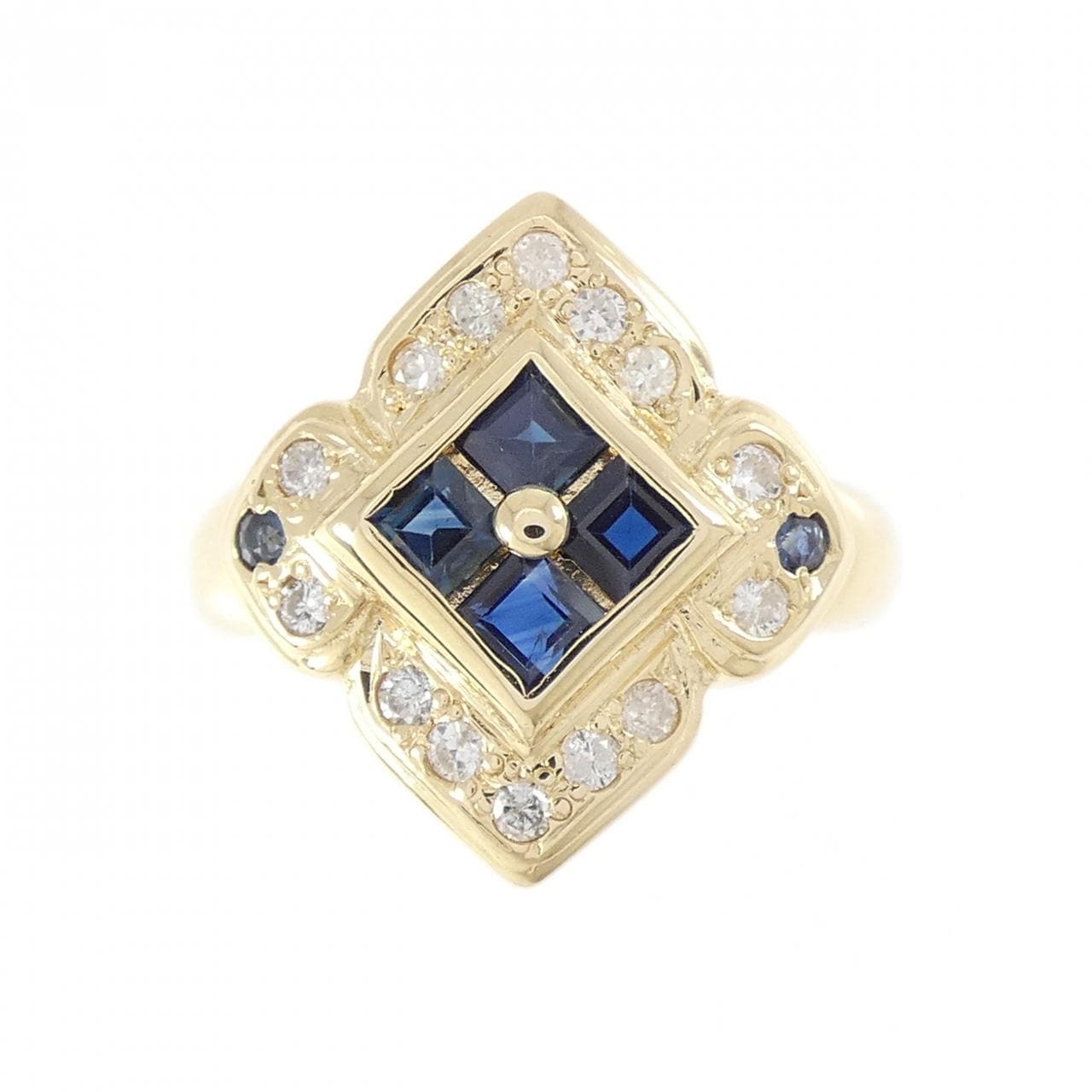K18YG サファイヤ リング 0.90CT