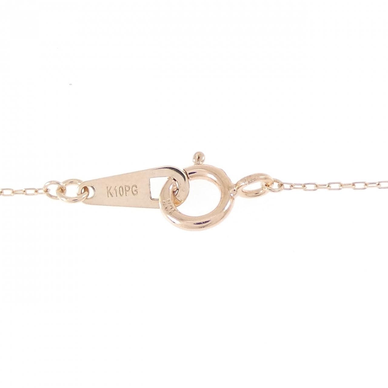 K10PG イニシャルC ダイヤモンド ネックレス 0.01CT