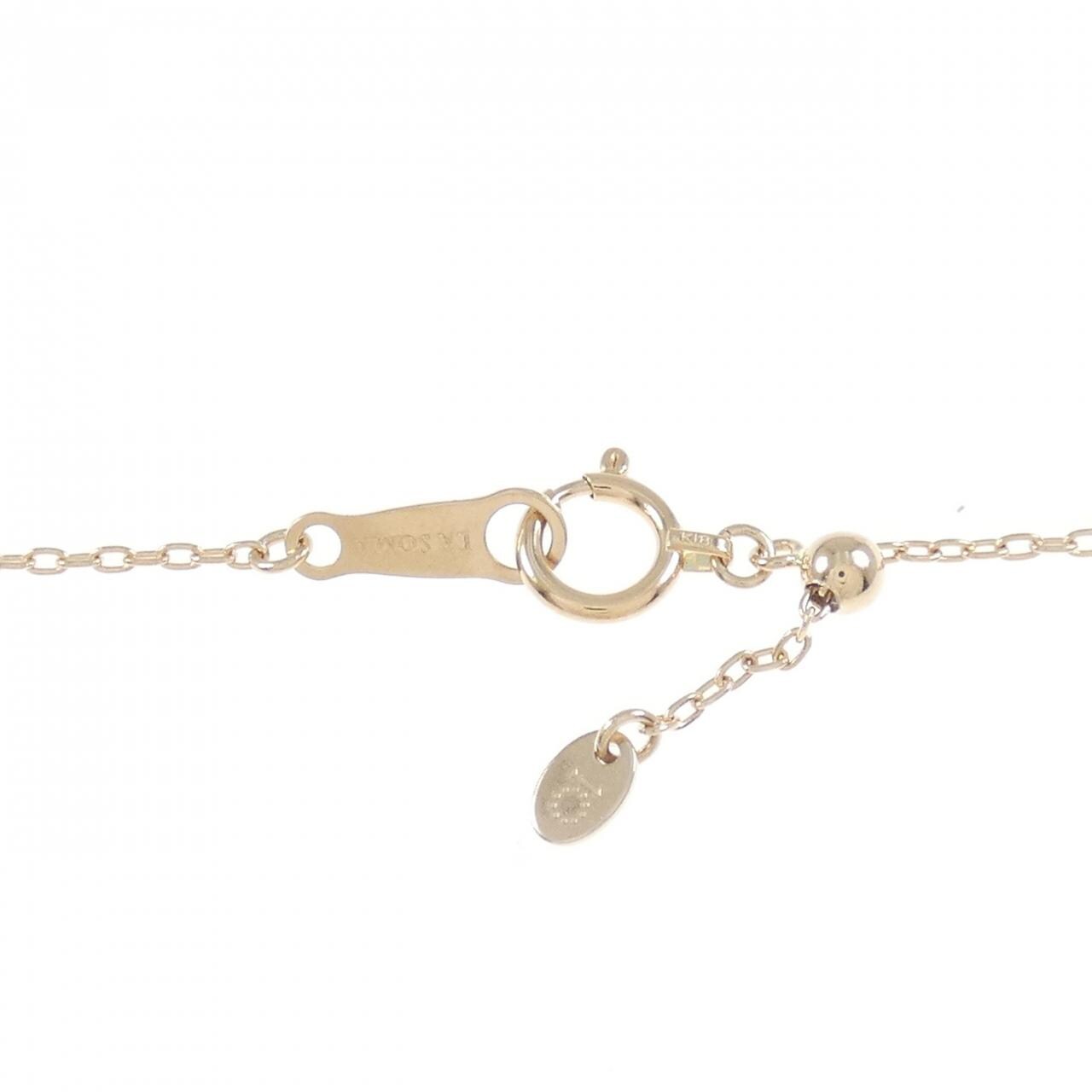 K18PG ダイヤモンド ネックレス 0.10CT