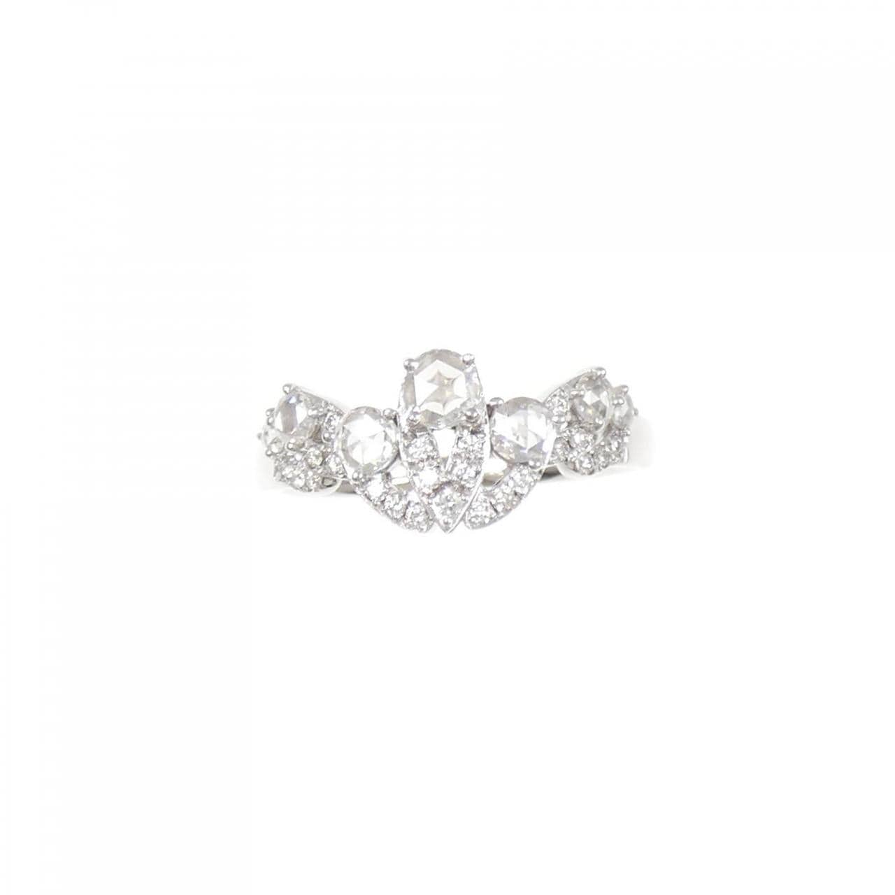 K18WG ダイヤモンド リング 0.59CT