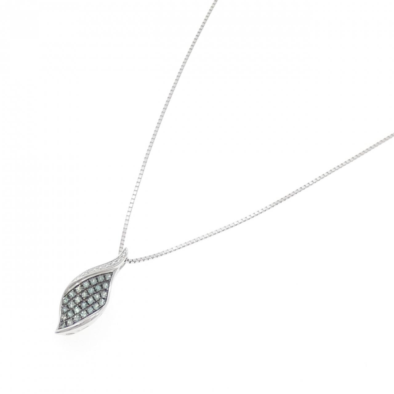 K18WG/K18BG アレキサンドライト ネックレス 0.39CT