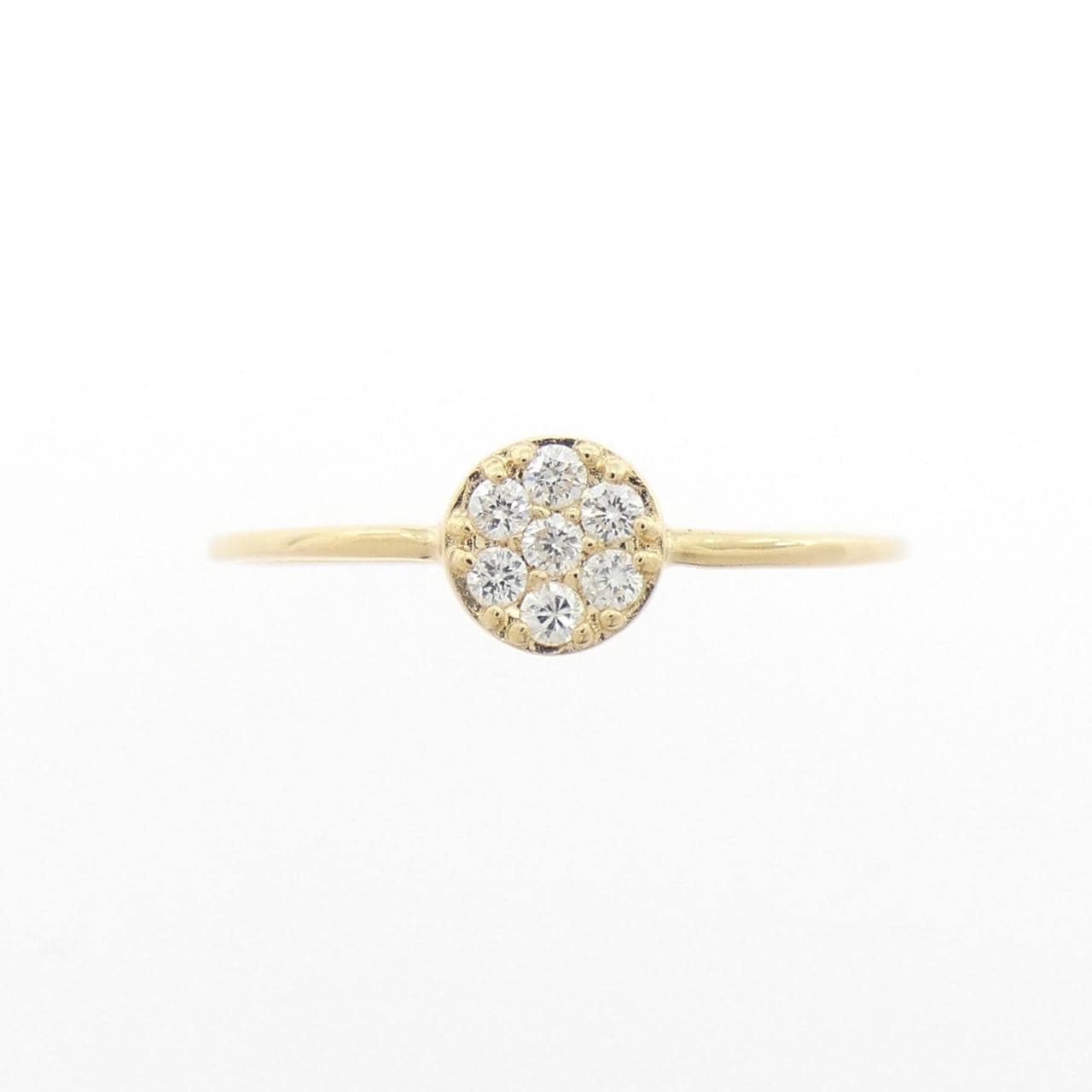 【リメイク】K18YG ダイヤモンド リング 0.10CT
