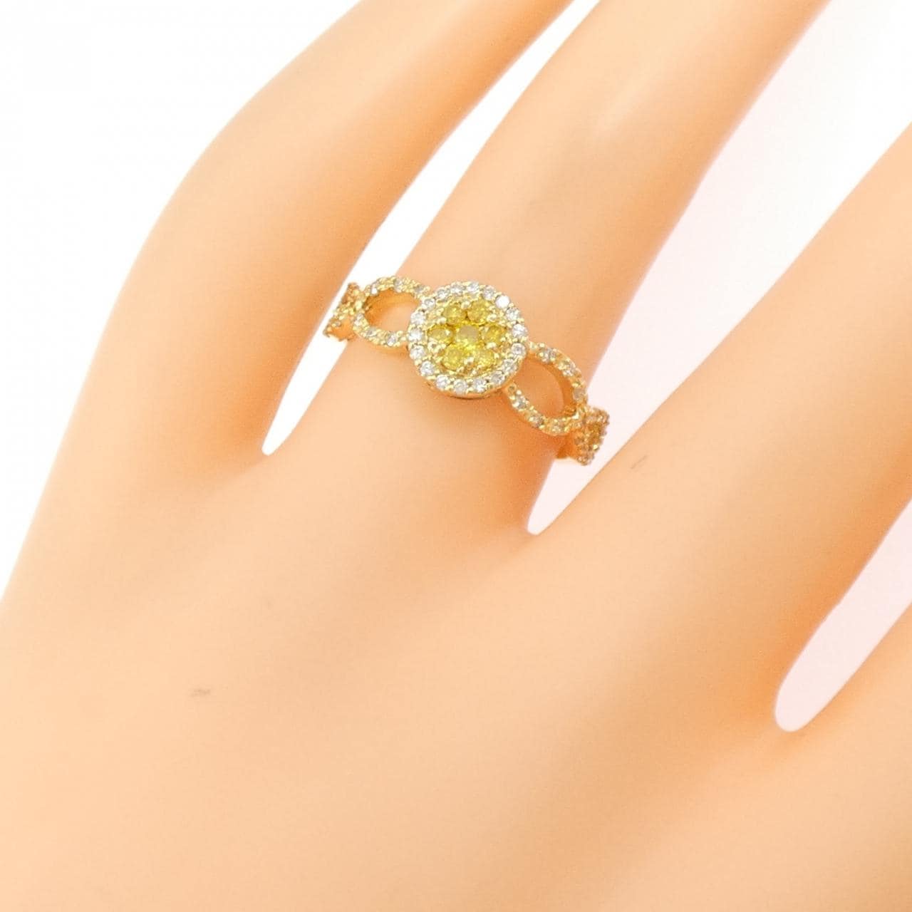 K18YG ダイヤモンド リング 0.20CT