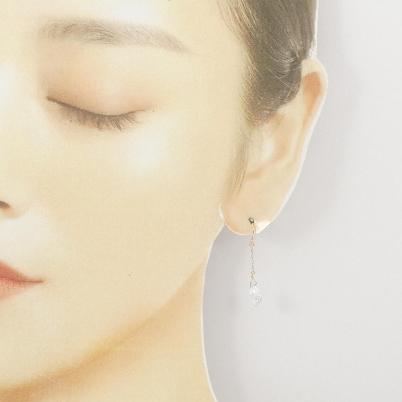 [BRAND NEW] K18YG Cubic Zirconia Earrings