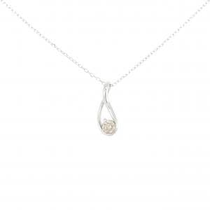 K18WG ダイヤモンド ネックレス 0.2CT