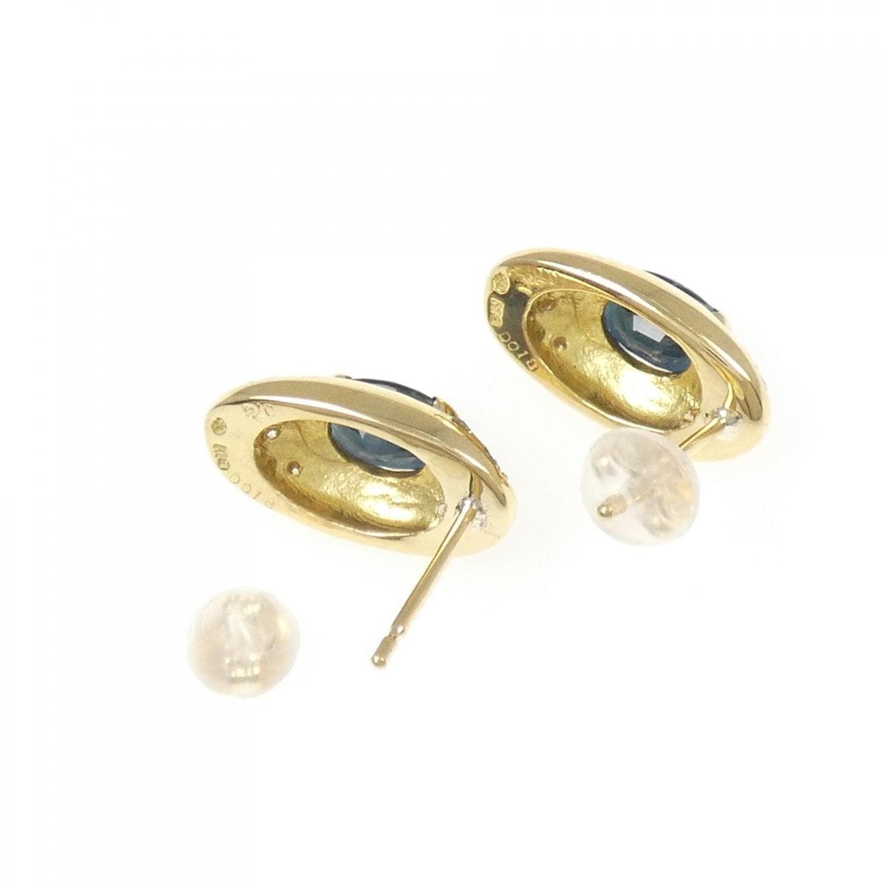 K18YG サファイヤ ピアス 1.52CT