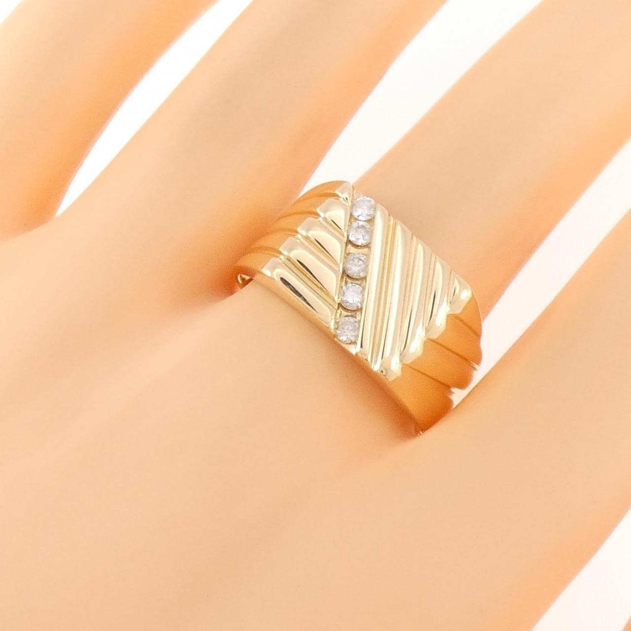 K18YG ダイヤモンド リング 0.19CT