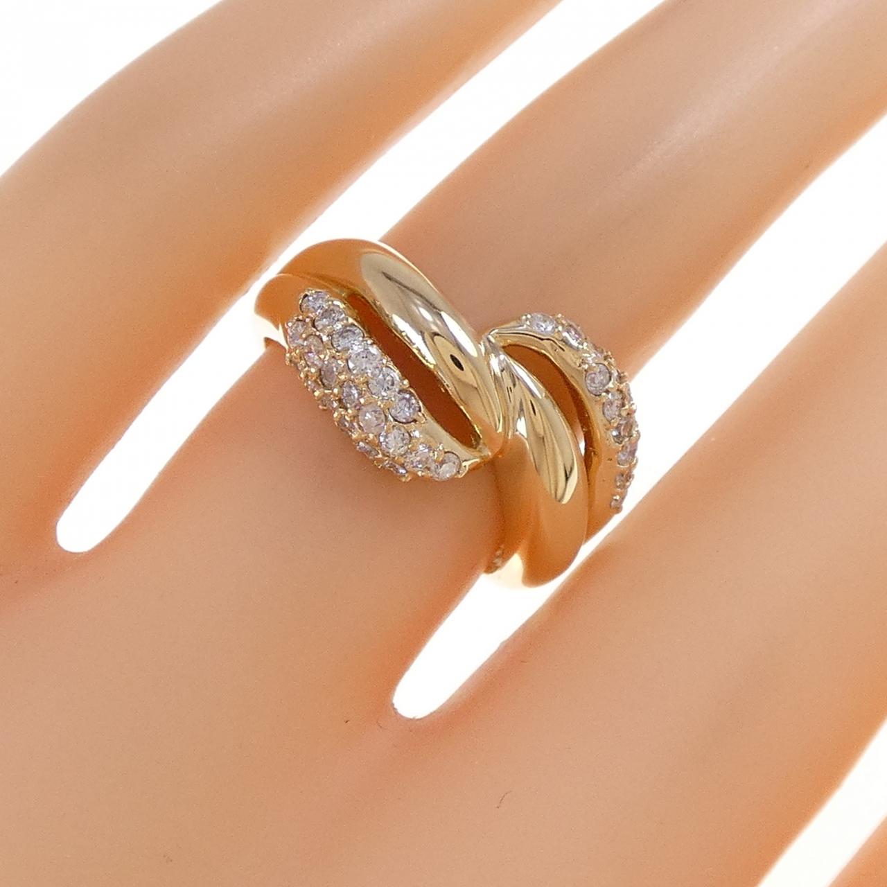 K18YG ダイヤモンド リング 0.50CT