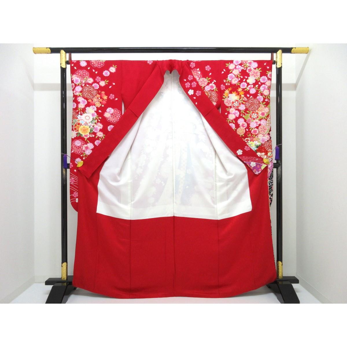 振袖　友禅金彩加工　ボカシ染