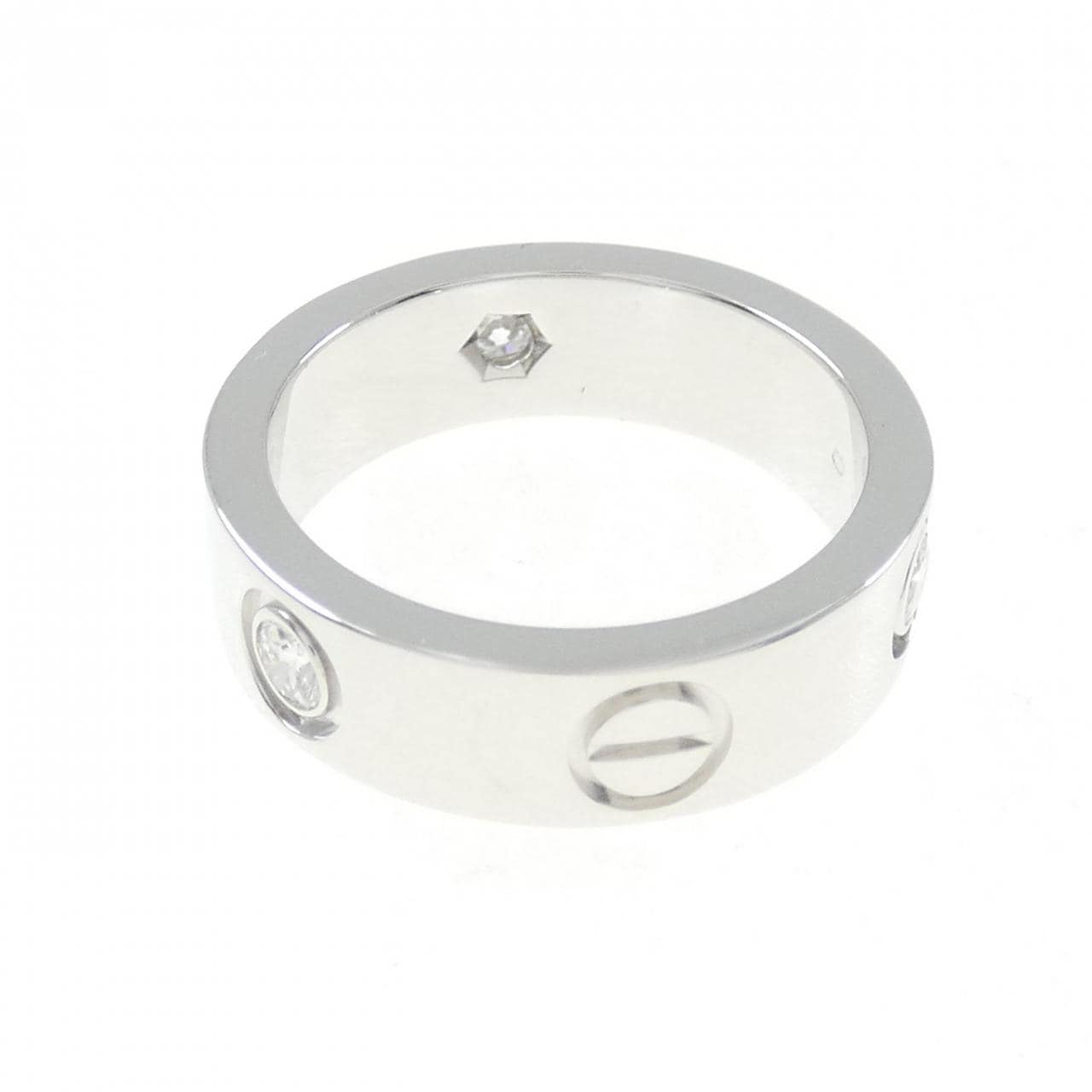 CARTIER LOVE half diamond ring