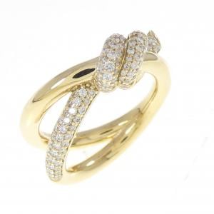 ティファニー ダブルロウ リング 0.31CT
