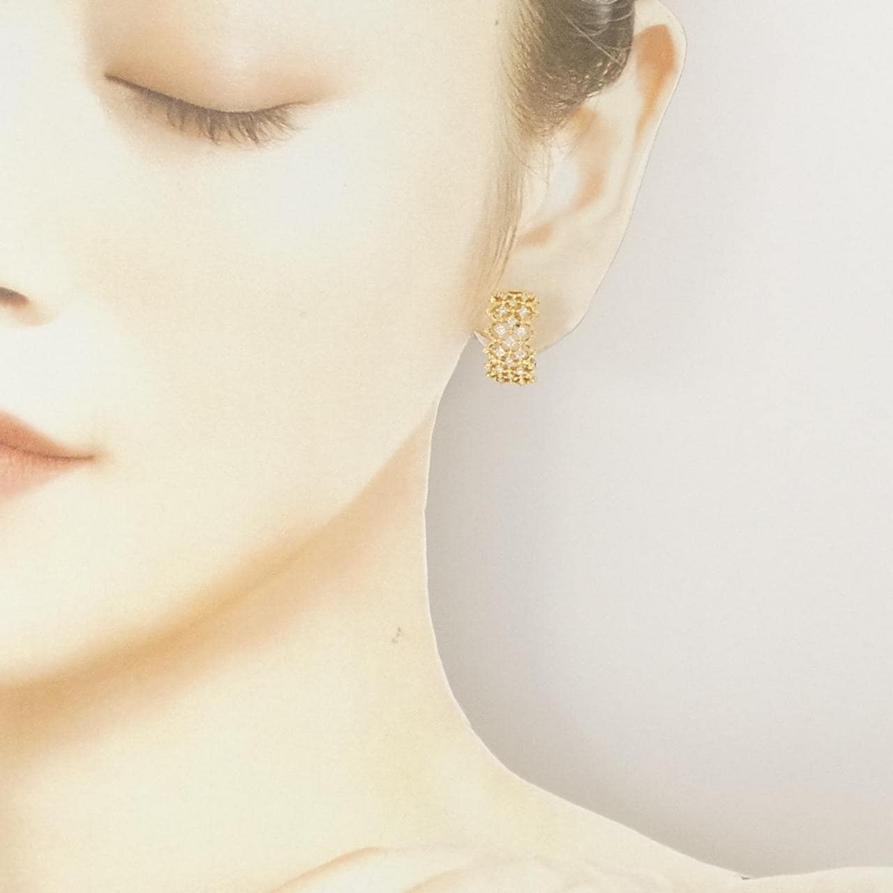 K18YG ダイヤモンド ピアス/イヤリング 0.60CT