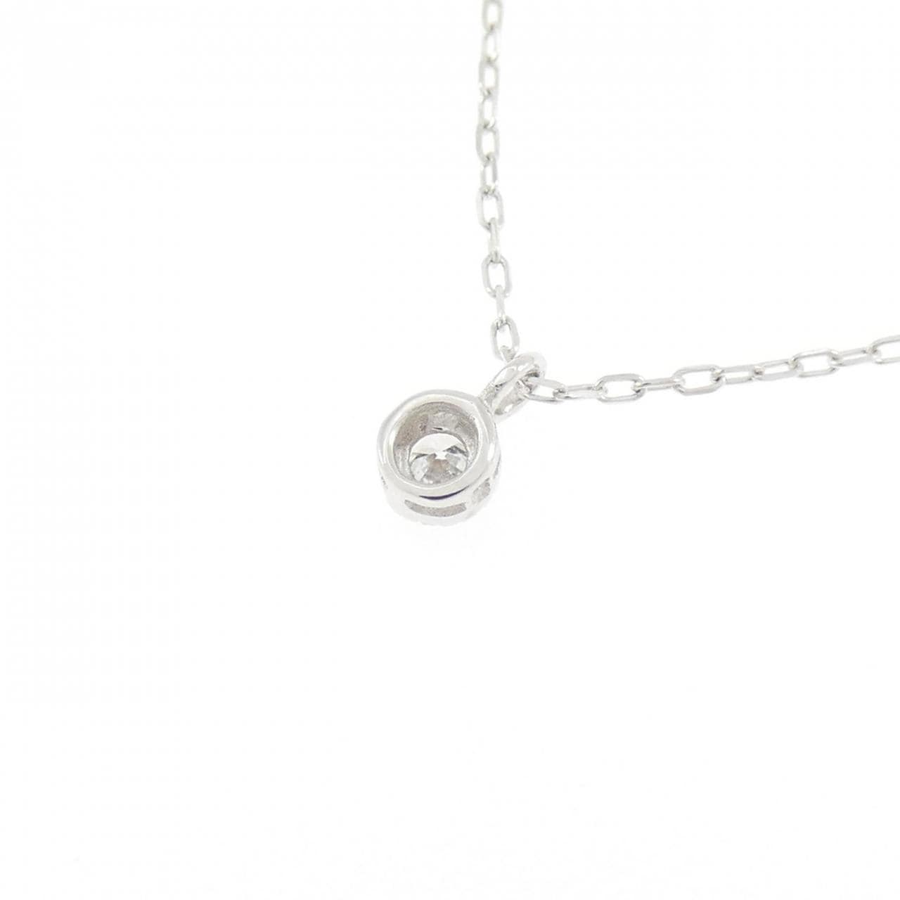 K18WG ダイヤモンド ネックレス 0.05CT