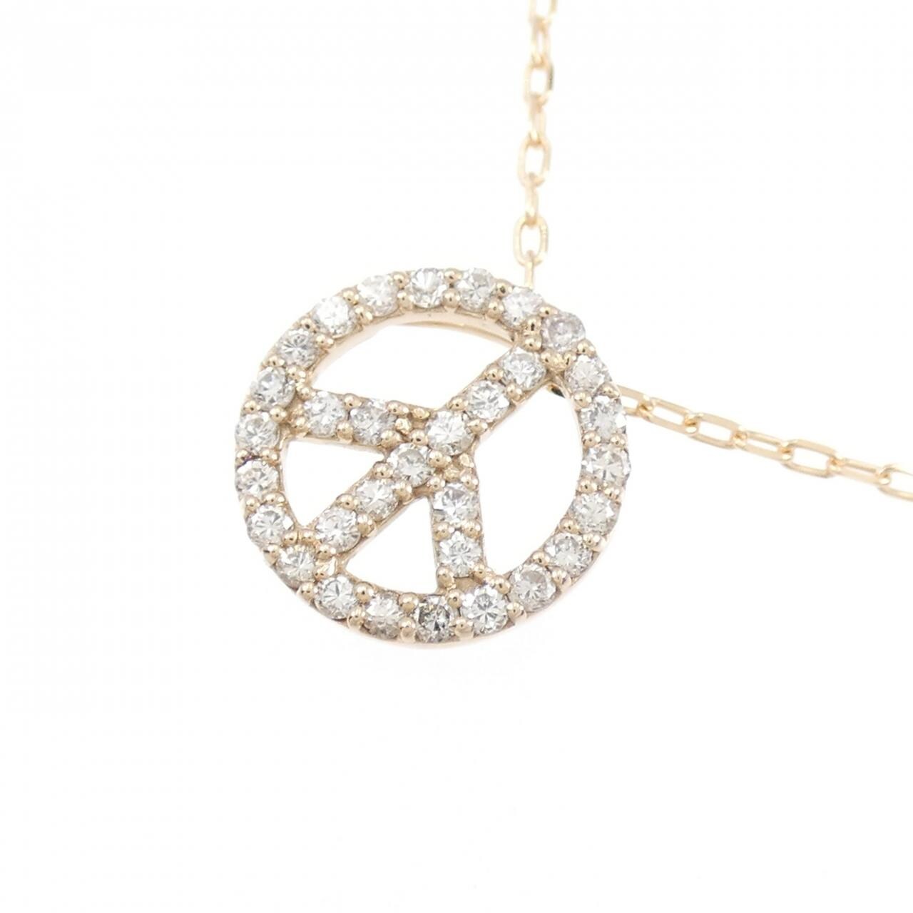 K18PG ダイヤモンド ネックレス 0.21CT