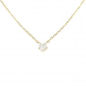 K18YG ソリティア ダイヤモンド ネックレス 0.17CT