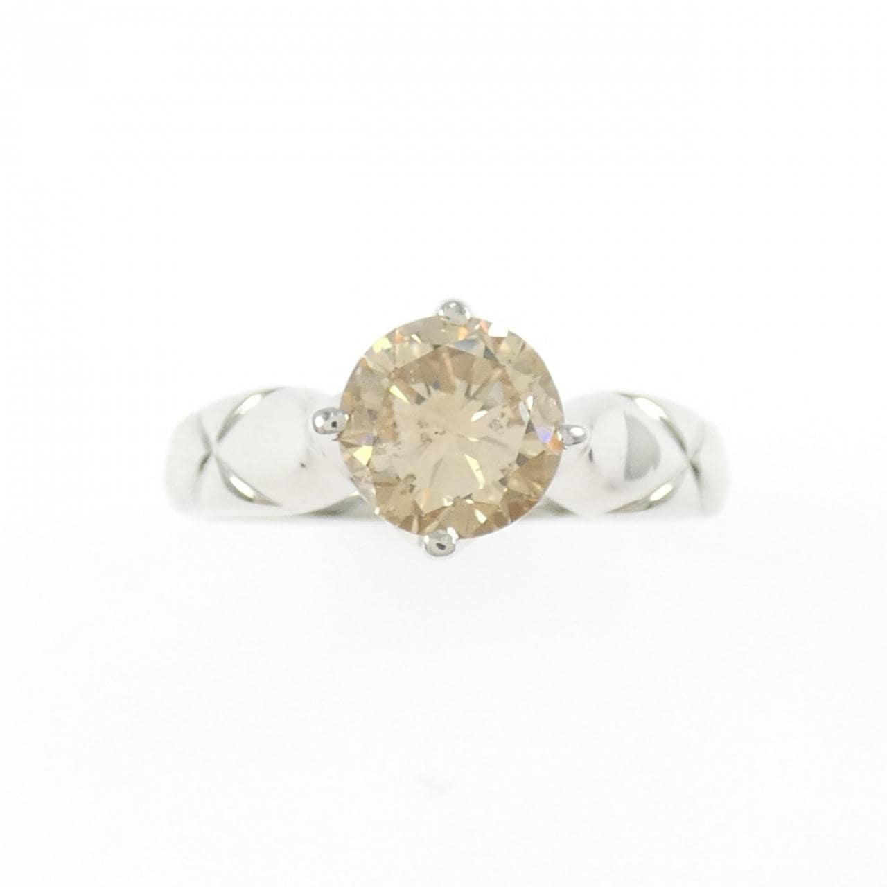 K18WG ダイヤモンド リング 1.519CT